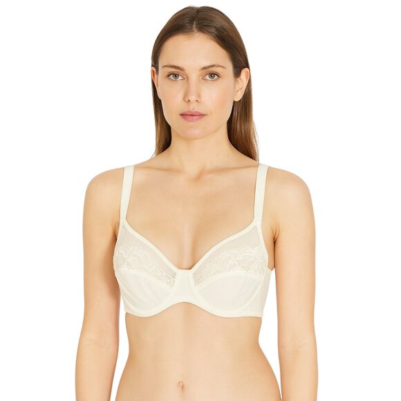 Lilyette by Bali Bra 38DDD Minimizer Unlined Soft Cup Lace Trim Underwire NEW - Picture 1 of 10